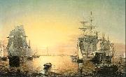 Fitz Hugh Lane Boston Harbor oil painting on canvas